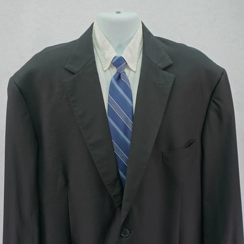 Pronto Uomo Signature Italy Black Super‎ 120s Wool Blazer 56L / Slim Fit 58L